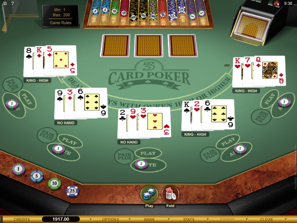 3 Card Poker Casino Online