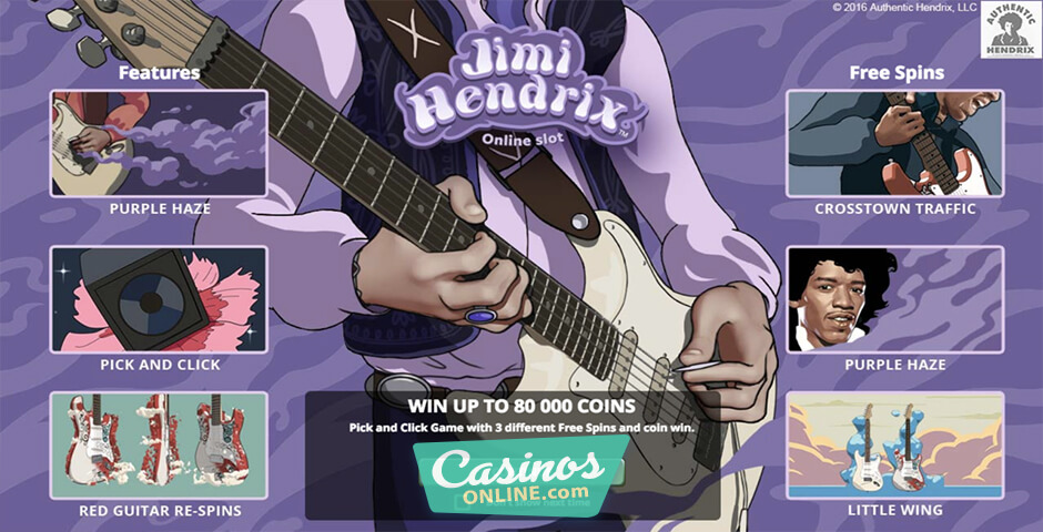 Jimi Hendrix Online Slot Available in April 2016