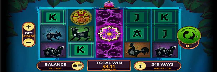 Playtech Rolls out Asia-Themed Lotus Heart Online Slot