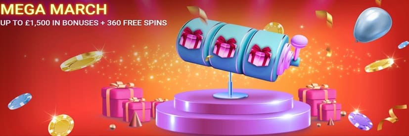 Join in the Mega March Promotion at Casino Palace